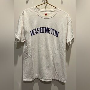 UW Washington Huskies white tshirt - Large